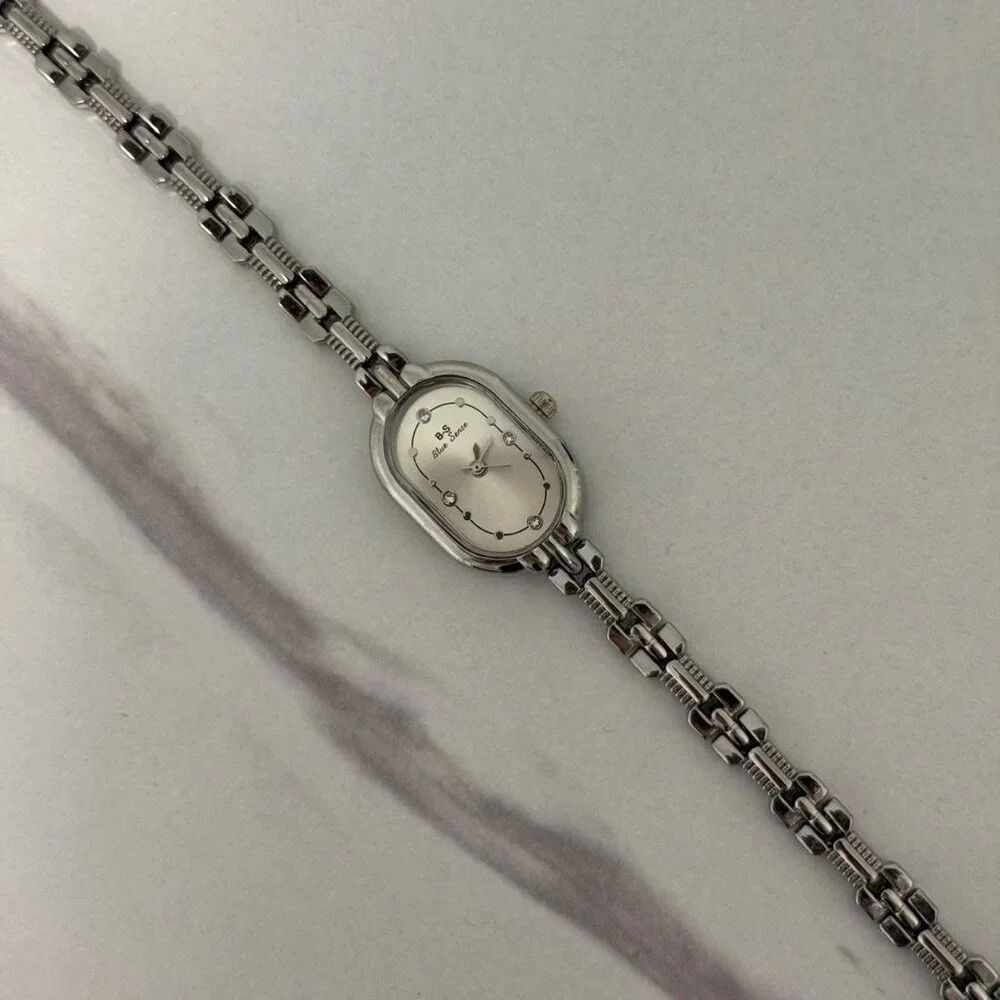 Sku:0409 cute silver mini‎ watch metal bracelet vintage style + in a gift box